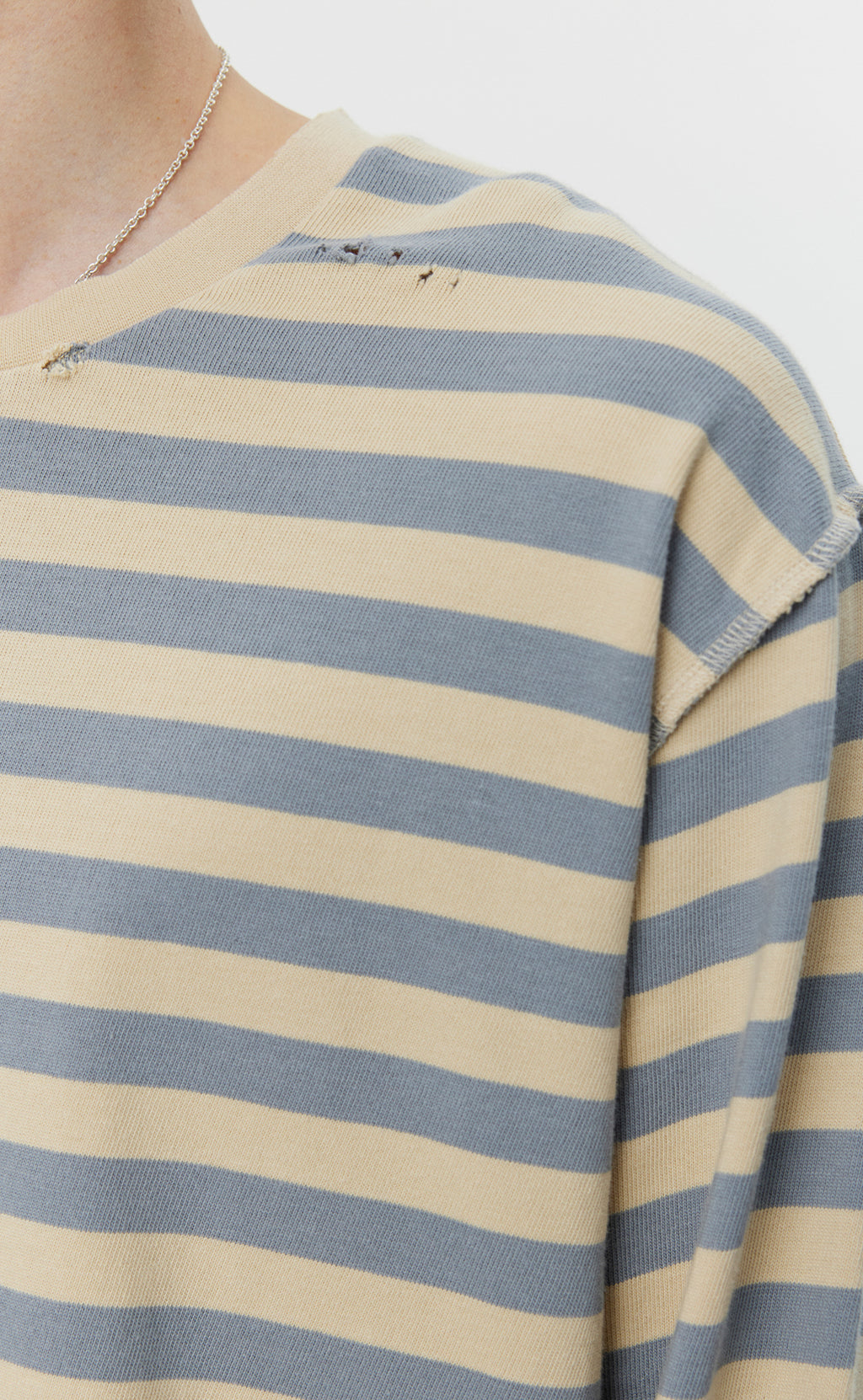 Wide Stripe Sweater - Greige