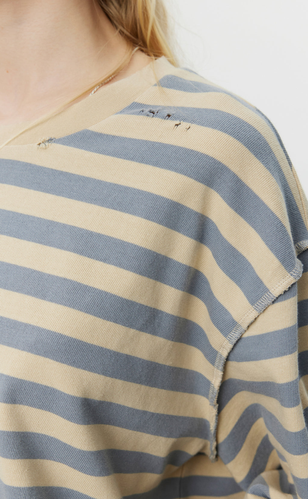 Wide Stripe Sweater - Greige