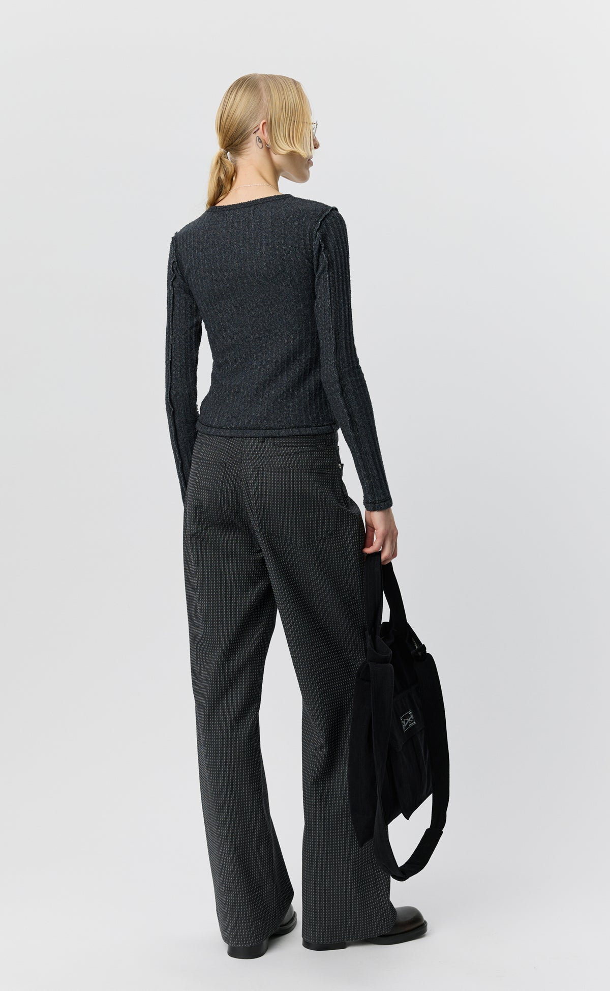 Womens LS Rib Tee - Bouclé Rib