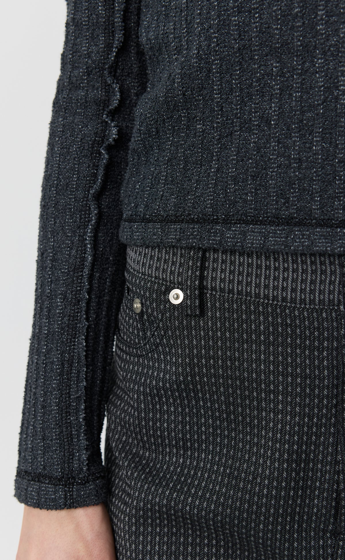 Womens LS Rib Tee - Bouclé Rib