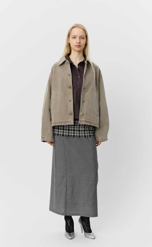 Womens Painters Jacket  - Brushed Mudstone