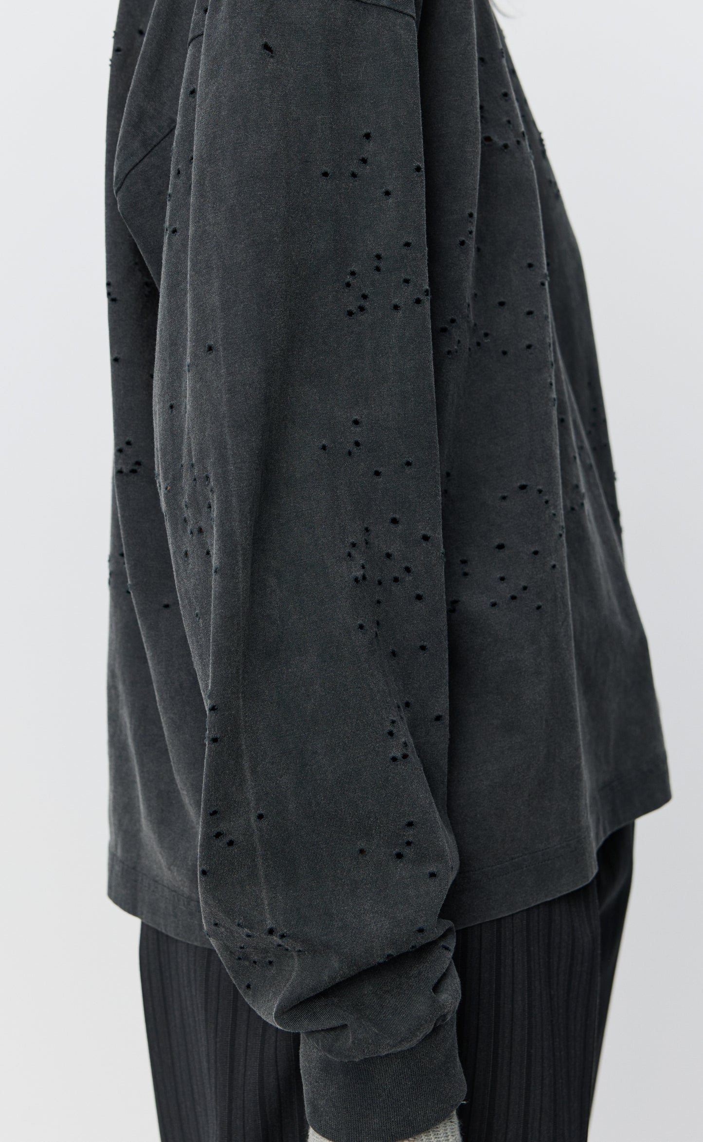 Cropped Relaxed LS Tee - Fault and Fracture