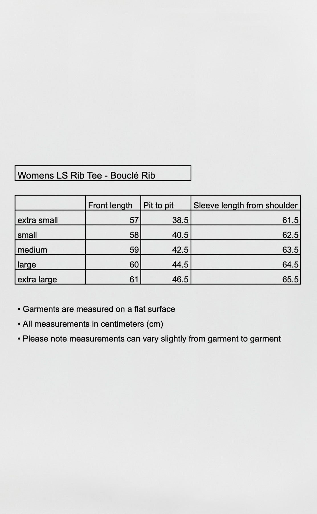 Womens LS Rib Tee - Bouclé Rib