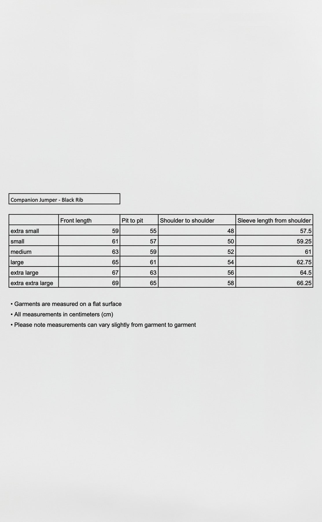 Companion Jumper - Black Rib