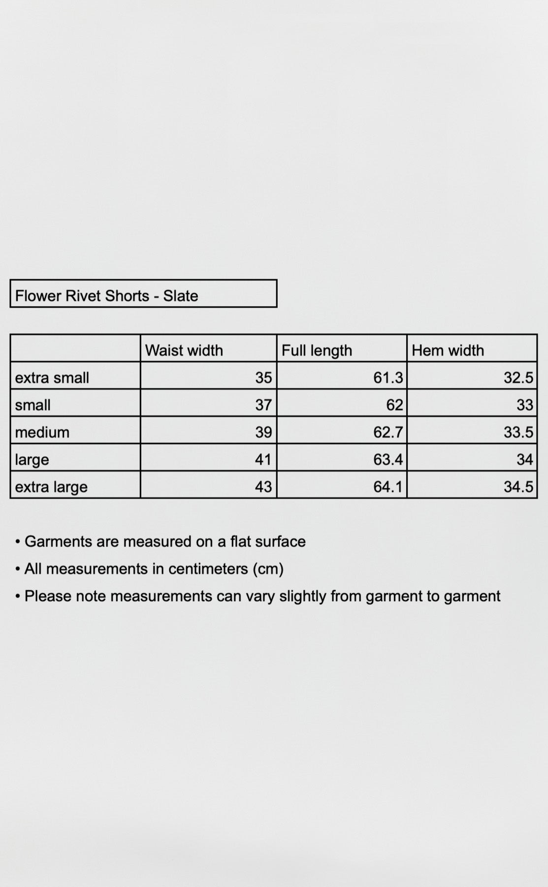 Flower Rivet Shorts - Slate