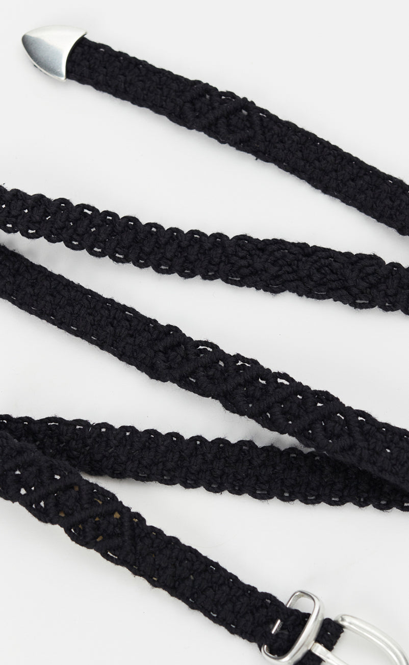 Crochet Belt - Black
