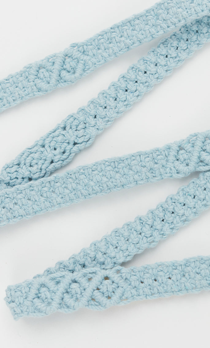 Crochet Belt - Blue