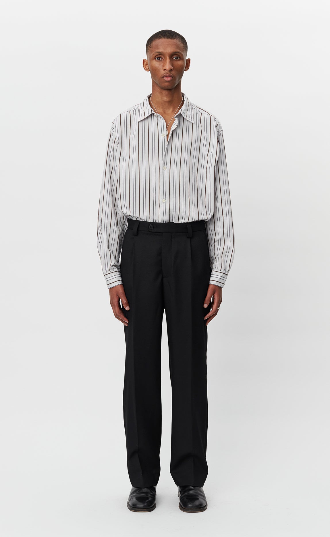 Service Trousers - Black Wool Cavalry Twill