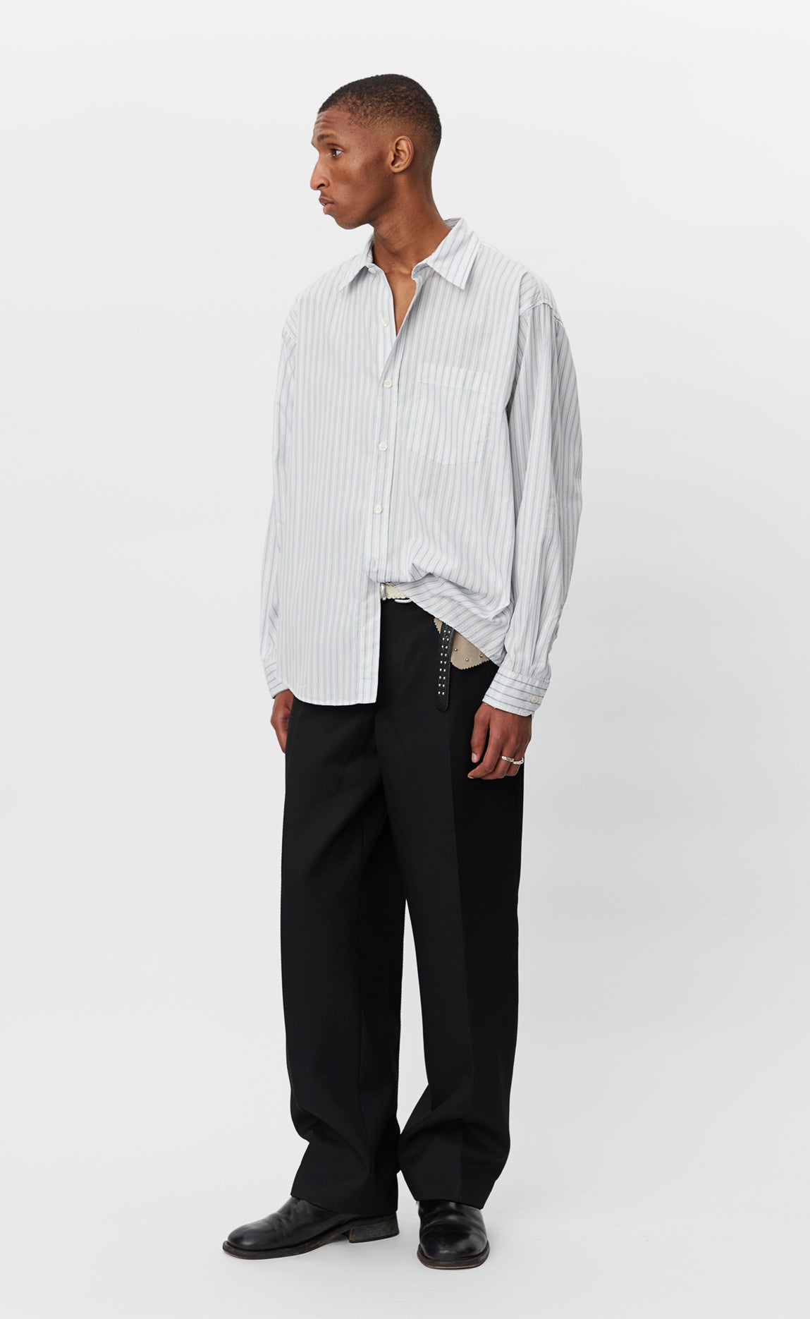 Executive Shirt - Grey Stripe