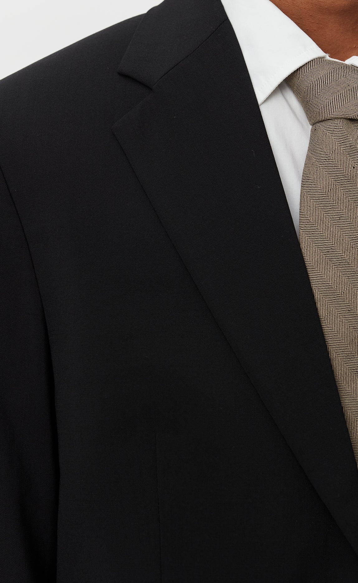 Single Breasted Blazer - Black Wool