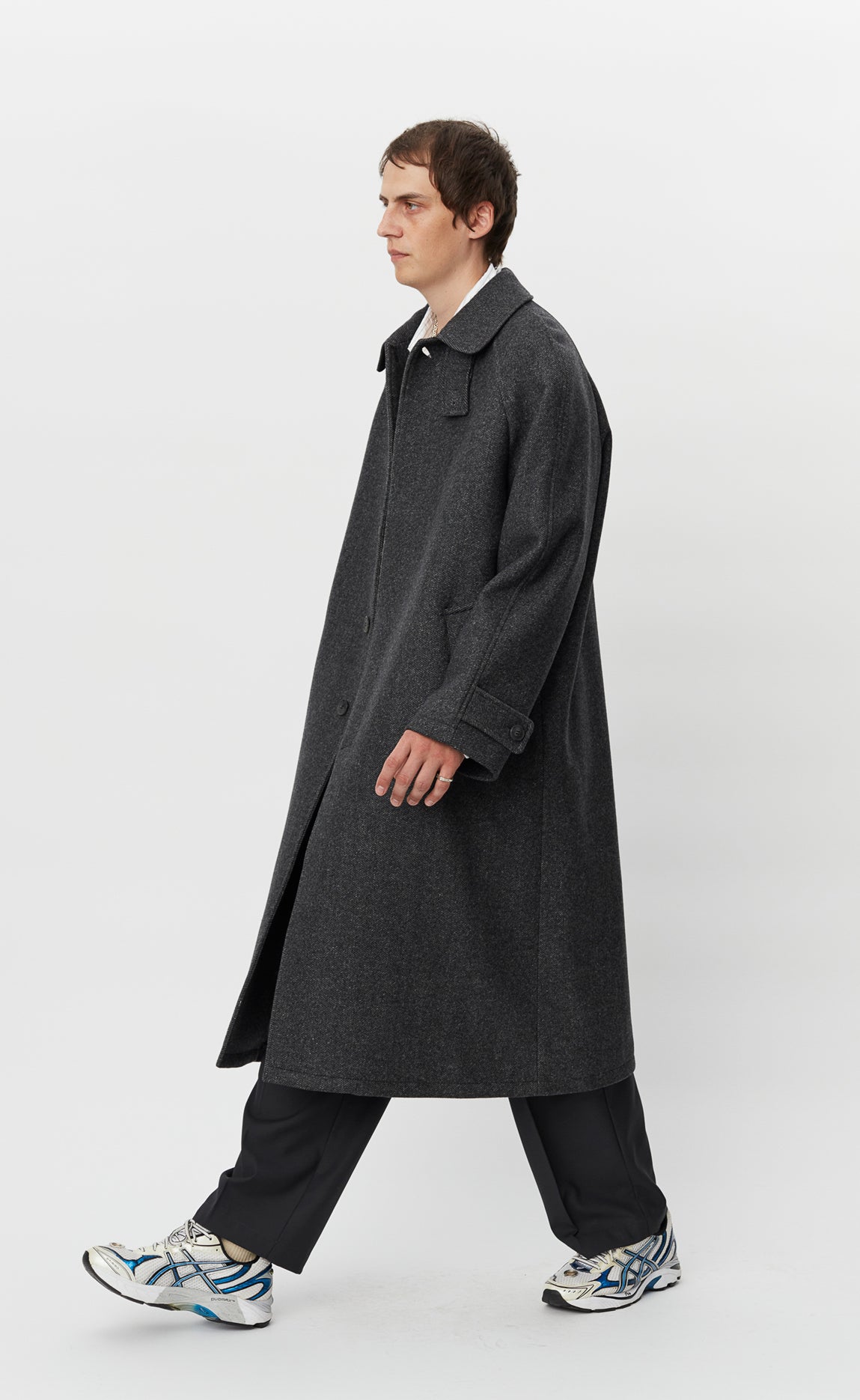 Installation Coat - Grey Recycled Wool