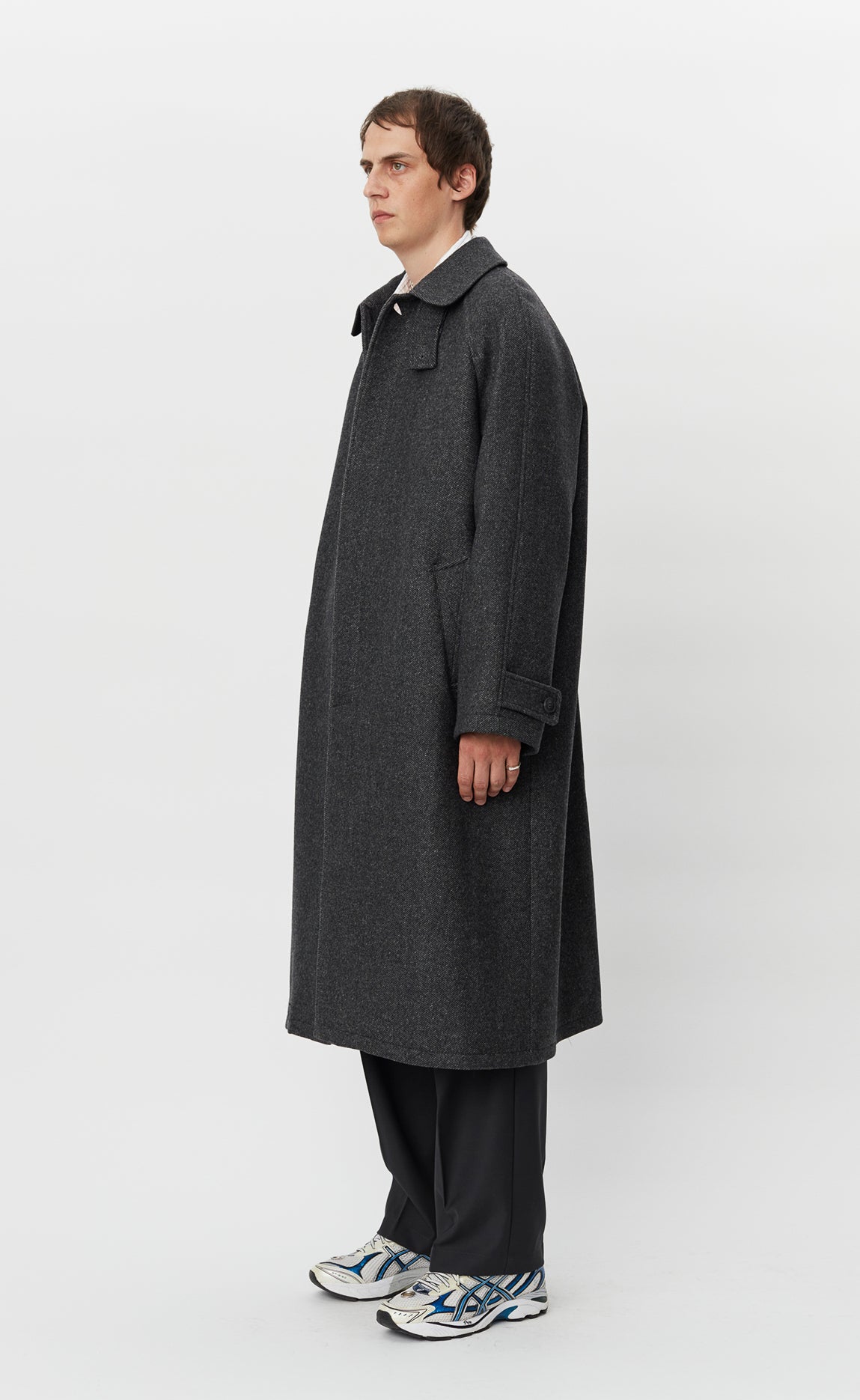 Installation Coat - Grey Recycled Wool