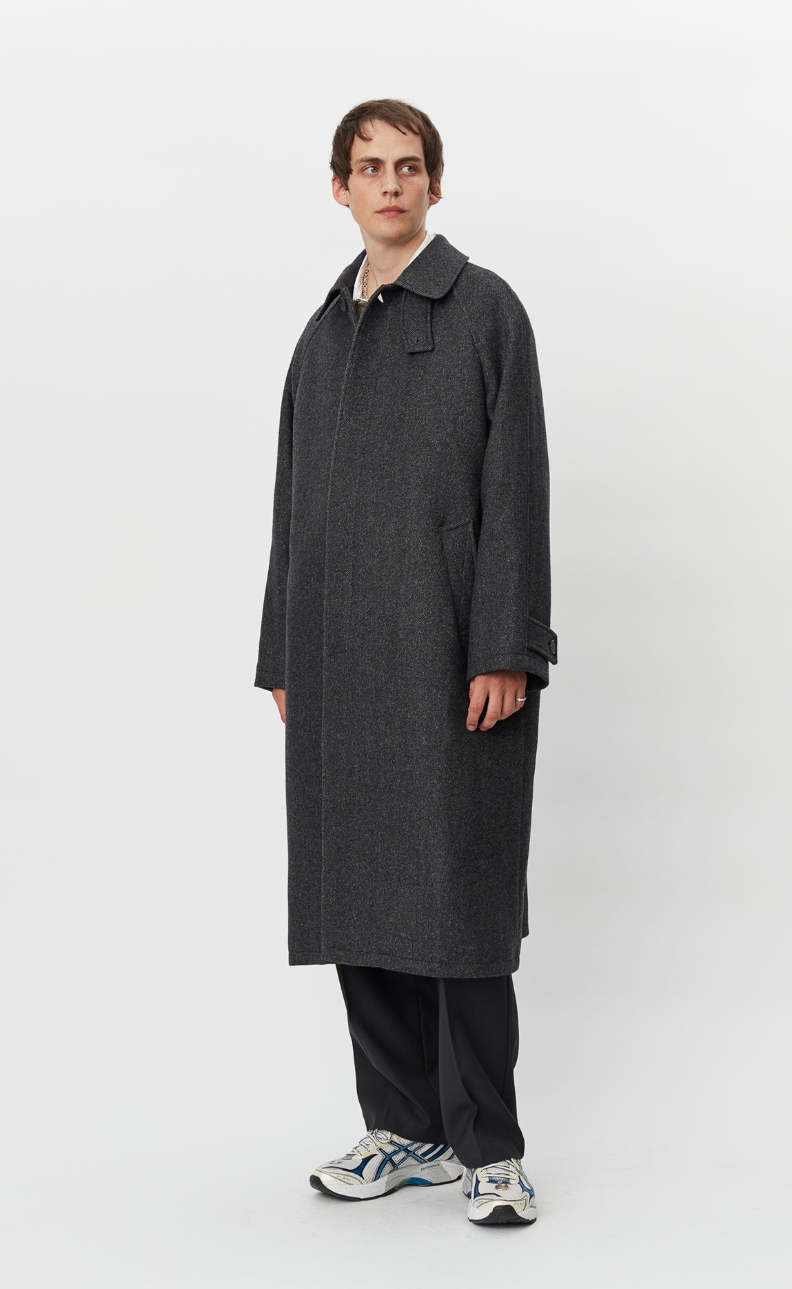 Installation Coat - Grey Recycled Wool