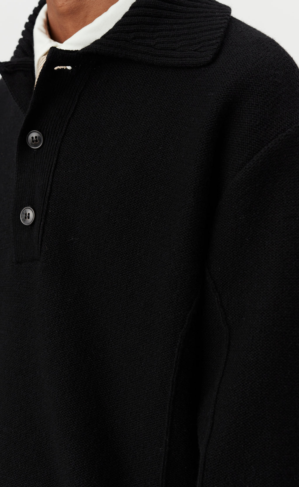 Company Polo - Black Recycled Wool