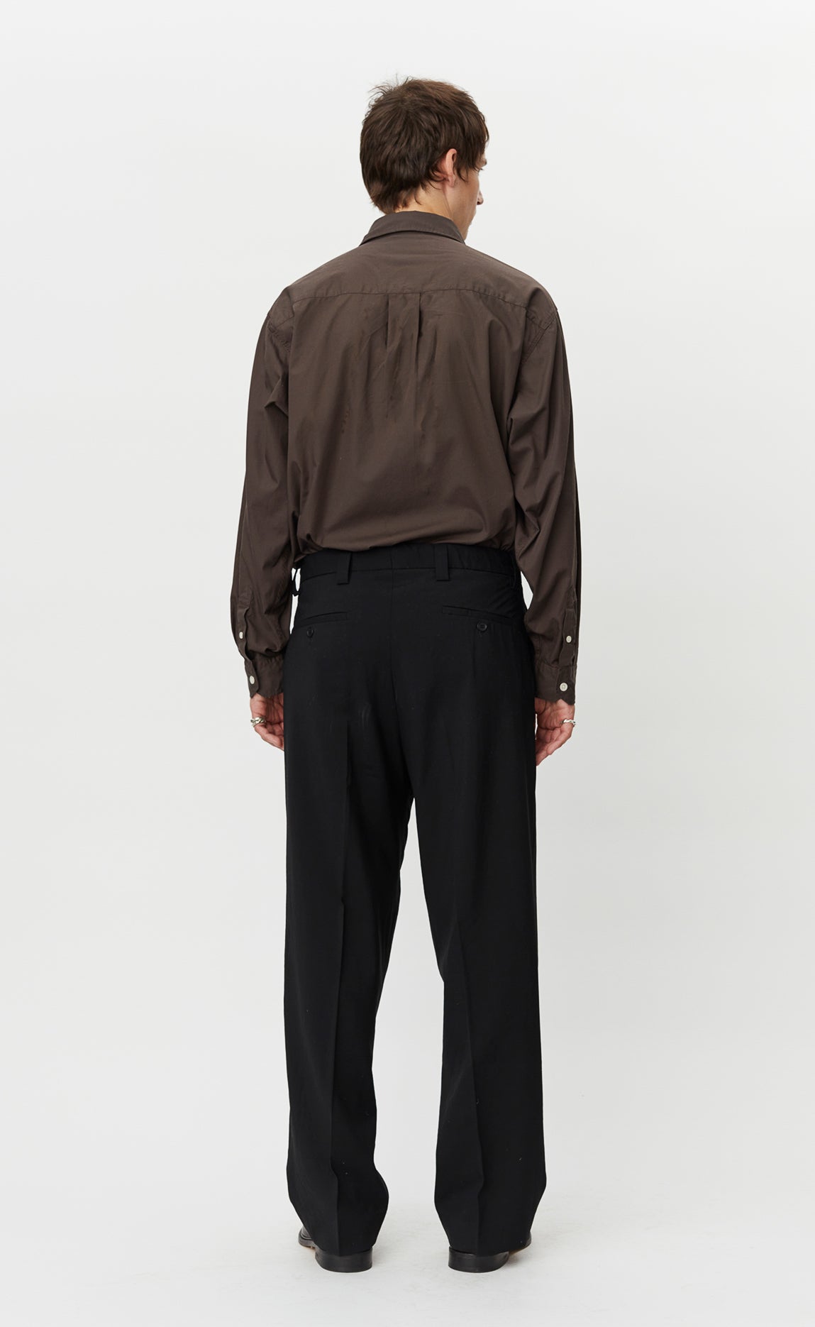 Studio Trousers - Black Wool – mfpen