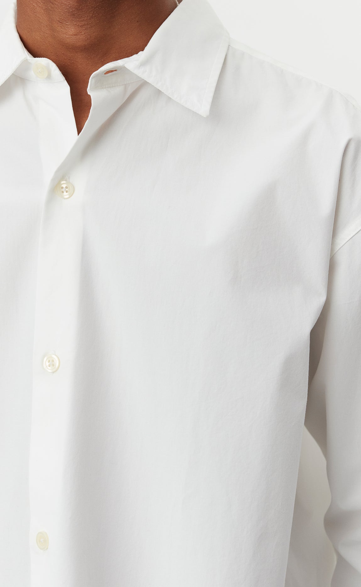 Generous Shirt - White Poplin