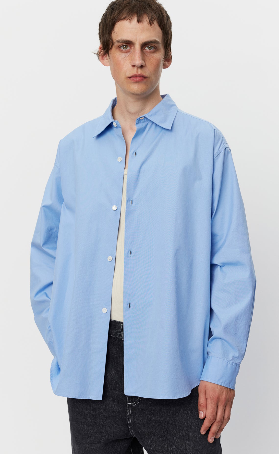 mfpen SS24 Generous Shirt - Blue Oxford