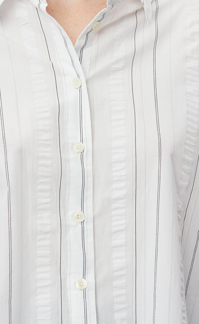 mfpen SS24 Exec Shirt - White Stripe