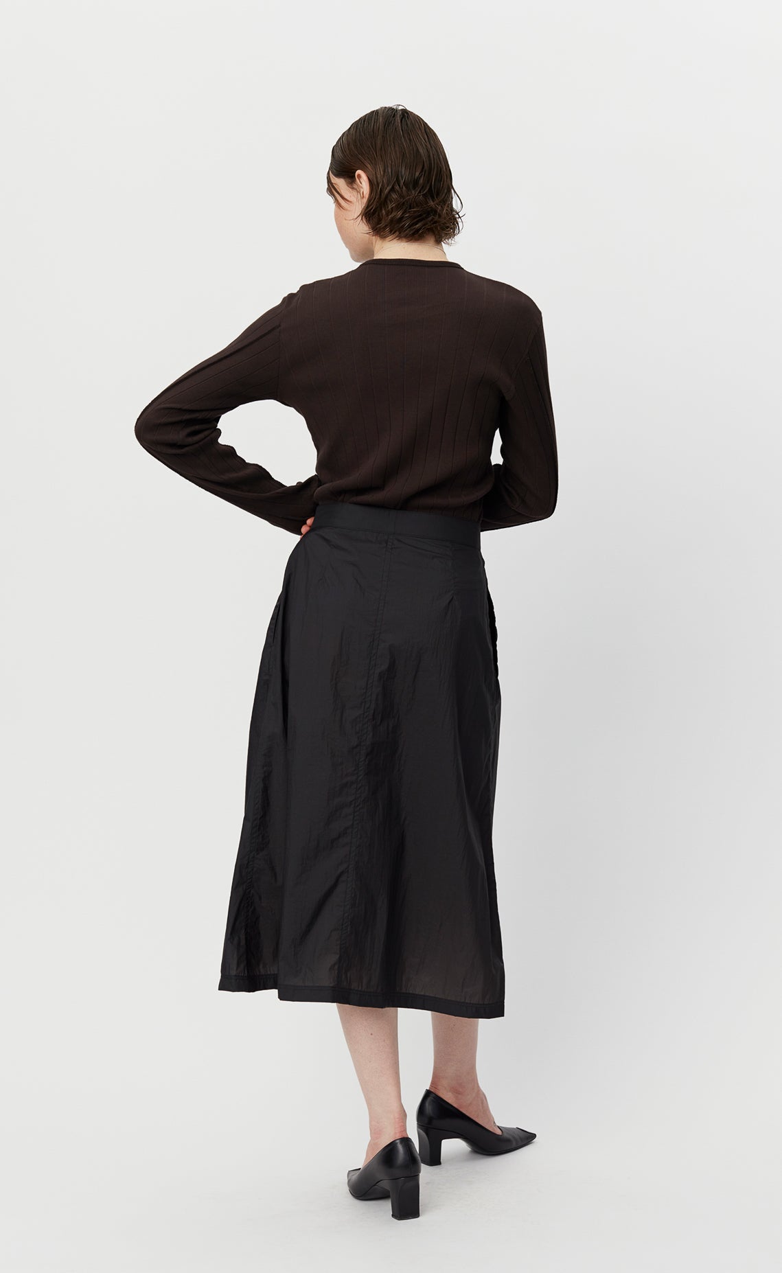 mfpen SS24 Wrap Skirt - Recycled Black