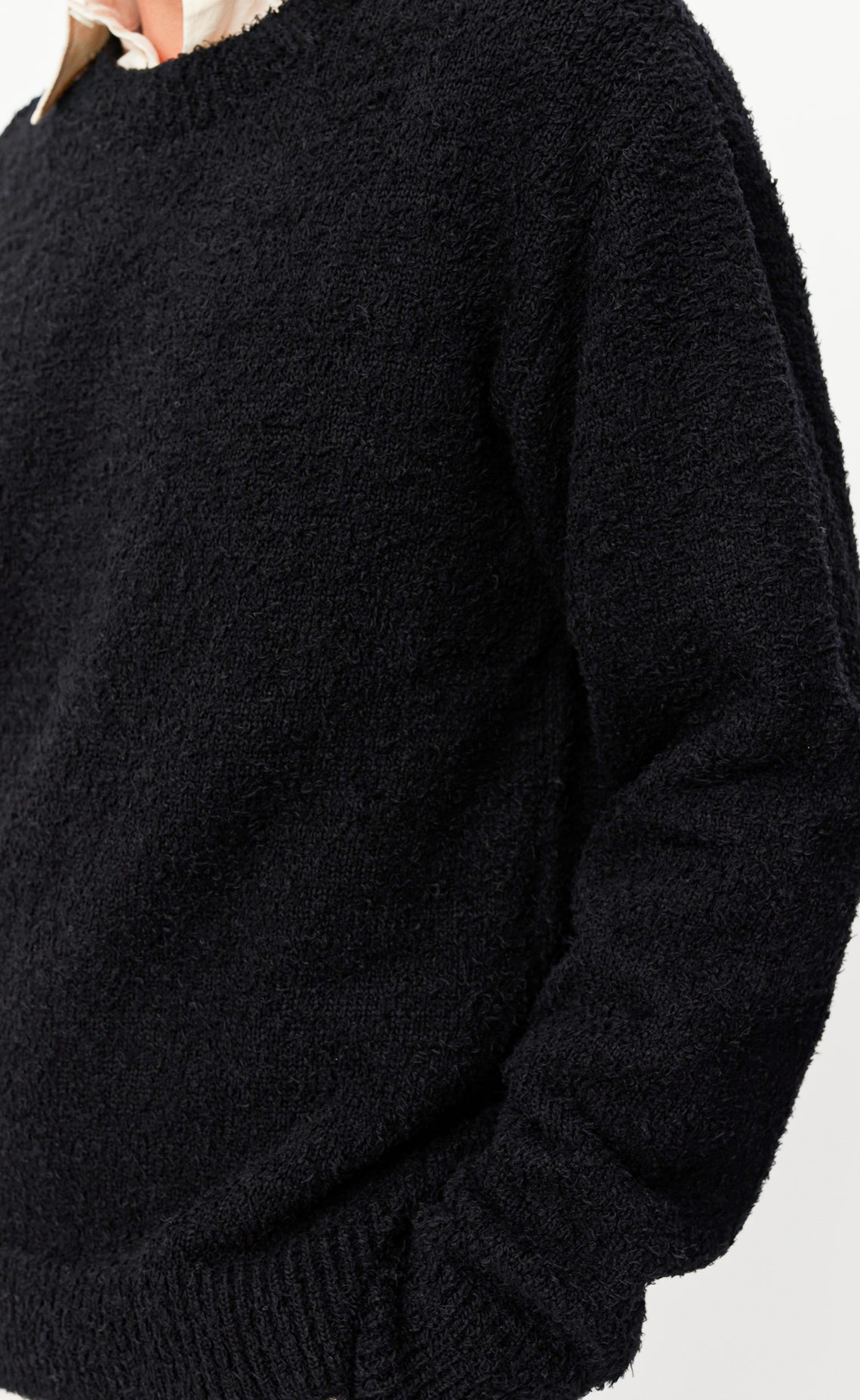 Furry Sweater - Black