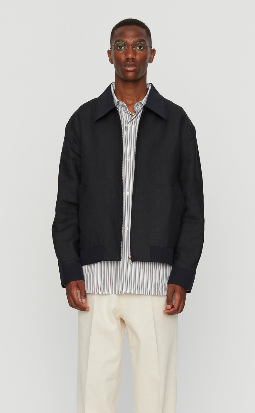 Mail Jacket - Black Linen – mfpen